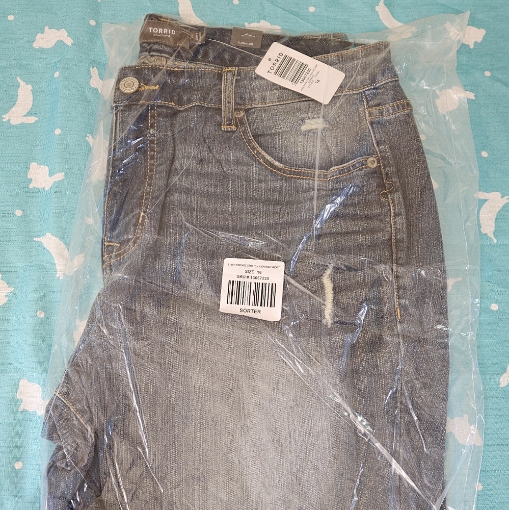 Stylish Gray Denim Shorts